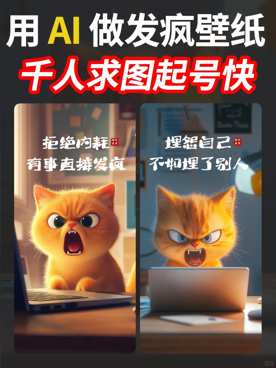 用AI做发疯壁纸,紧跟热点起号快