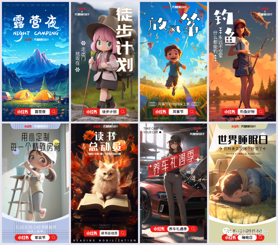 Midjourney | 运营海报 | 快就一个字