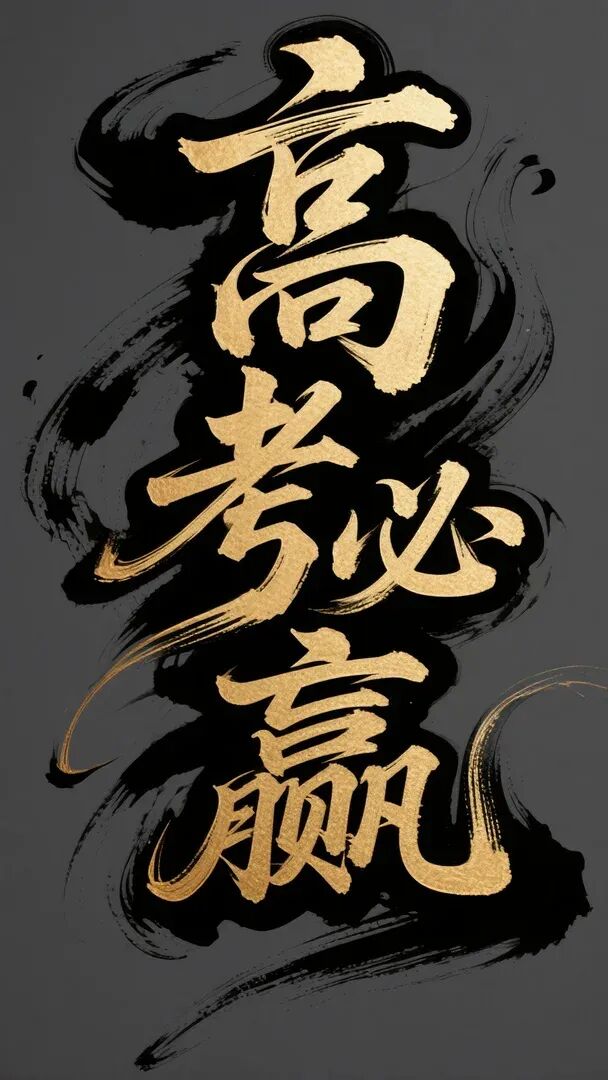 高考必赢!超然书法文字设计,即梦3.0出